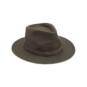 BARBOUR Wax Bushman Hat Olive Green size Medium